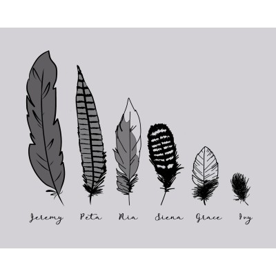 Feather Family (Jpeg only) 8x10 